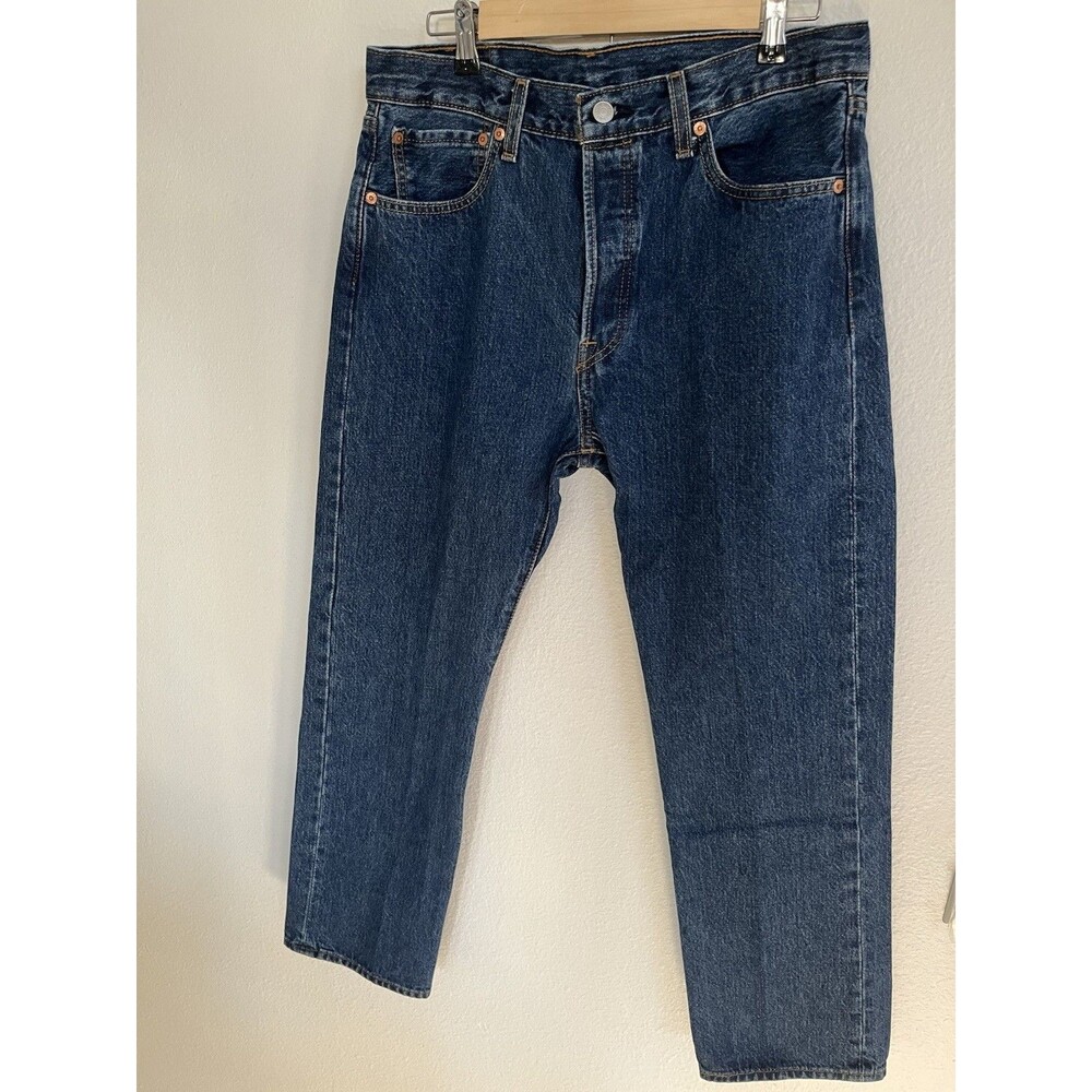 Levis 501 Men’s Original Fit Jeans Straight Leg Button Fly 33x30 Blue Timeless